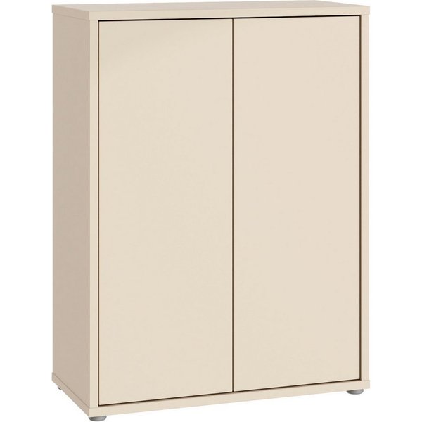 FORTE Schuhschrank Alice Springs, Schuhschrank, Platz für 15 Paar Schuhe, 2 Türen (B/H/T 74,5/99,1/34,9 cm) Stauraumschrank, Mehrzweckschrank, grifflose Front, 