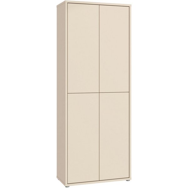 FORTE Schuhschrank Alice Springs, Schuhschrank, Höhe 191,9 cm, 4 Türen, viel Platz (B/H/T 74,5/191,9/34,9 cm) Stauraumschrank, Mehrzweckschrank, Breite 74,5 cm,