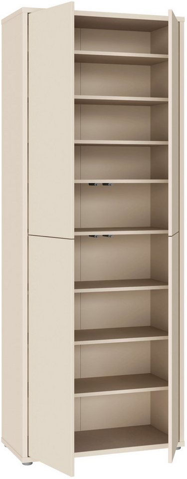 FORTE Schuhschrank Alice Springs, Schuhschrank, Höhe 191,9 cm, 4 Türen, viel Platz (B/H/T 74,5/191,9/34,9 cm) Stauraumschrank, Mehrzweckschrank, Breite 74,5 cm, – Bild 5 von 5