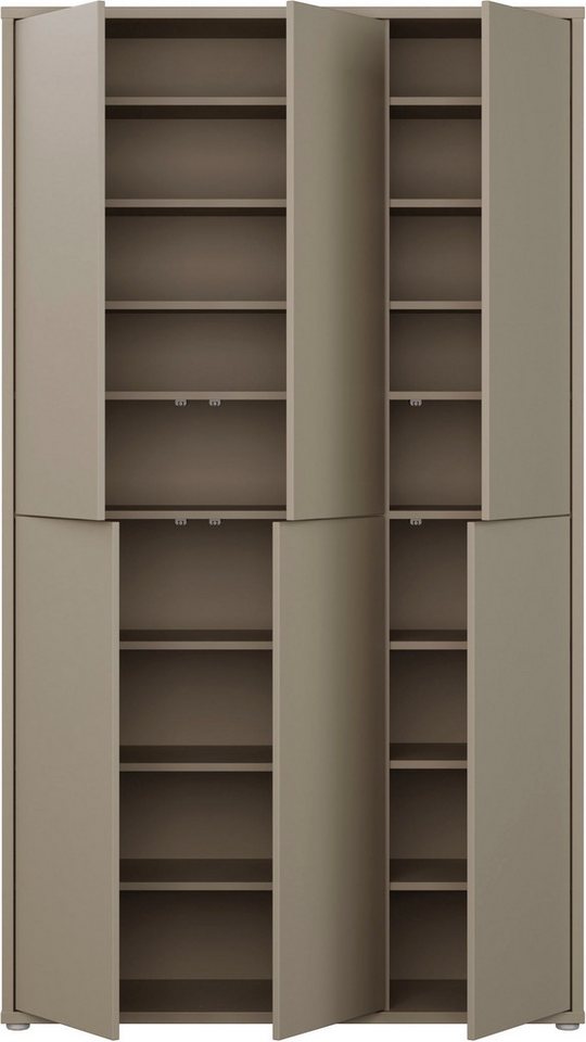 FORTE Schuhschrank Alice Springs, Schuhschrank, B/H/T 109,2/191,9/34,9 cm, 36 Paar Schuhe (B/H/T 109,2/191,9/34,9 cm) Stauraumschrank, Mehrzweckschrank, (B/H 10 – Bild 4 von 5