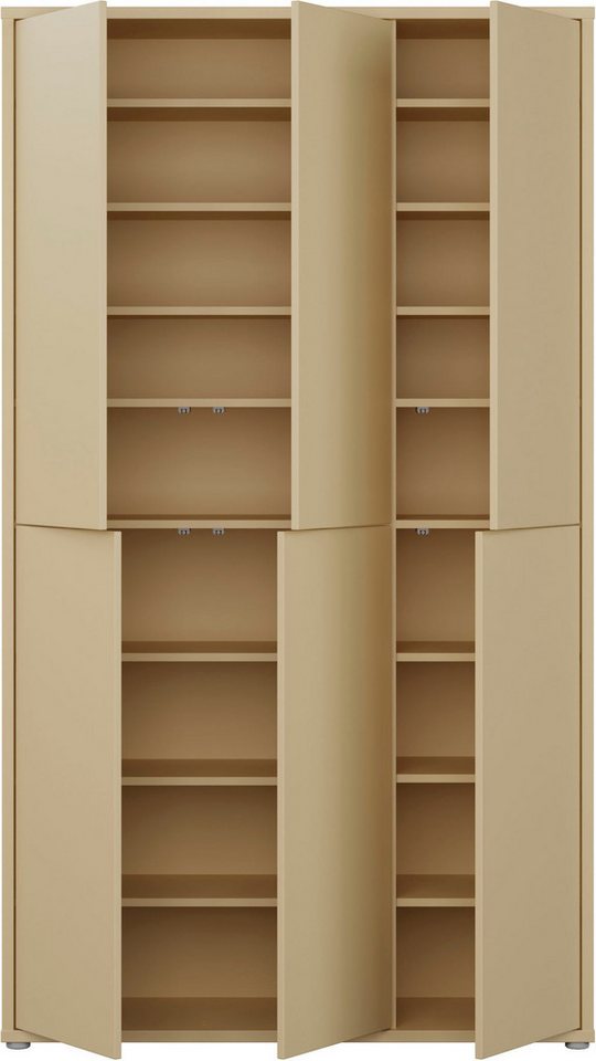 FORTE Schuhschrank Alice Springs, Schuhschrank, B/H/T 109,2/191,9/34,9 cm, 36 Paar Schuhe (B/H/T 109,2/191,9/34,9 cm) Stauraumschrank, Mehrzweckschrank, (B/H 10 – Bild 4 von 5