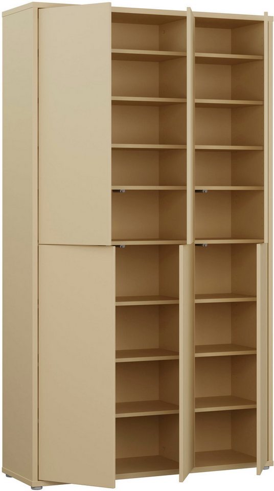 FORTE Schuhschrank Alice Springs, Schuhschrank, B/H/T 109,2/191,9/34,9 cm, 36 Paar Schuhe (B/H/T 109,2/191,9/34,9 cm) Stauraumschrank, Mehrzweckschrank, (B/H 10 – Bild 5 von 5