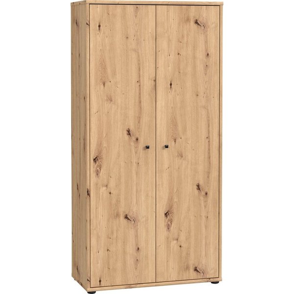 FORTE Schuhschrank Tempra, Mehrzweckschrank, 2 Türen, Einlegeböden, Höhe 149,5,5 cm Breite 73,7 cm