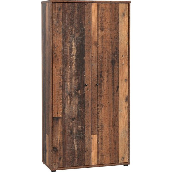 FORTE Schuhschrank Tempra, Mehrzweckschrank, 2 Türen, Einlegeböden, Höhe 149,5,5 cm Breite 73,7 cm