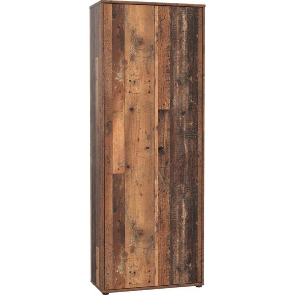 FORTE Schuhschrank Tempra, Mehrzweckschrank, 2 Türen, Einlegeböden, Höhe 197,5 cm Breite 73,7 cm