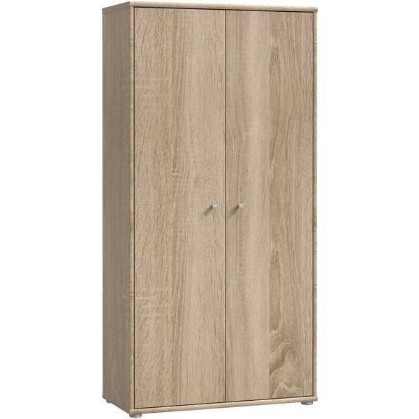 FORTE Schuhschrank Tempra, Mehrzweckschrank, 2 Türen, Einlegeböden, Höhe 149,5,5 cm Breite 73,7 cm