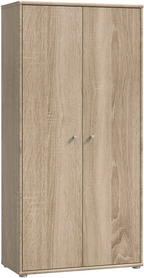 FORTE Schuhschrank Tempra, Mehrzweckschrank, 2 Türen, Einlegeböden, Höhe 149,5,5 cm Breite 73,7 cm – Bild 3 von 5