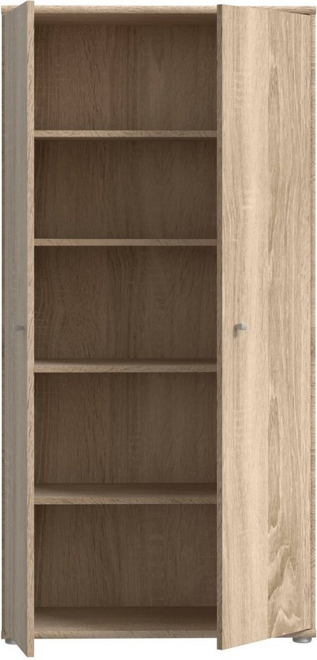 FORTE Schuhschrank Tempra, Mehrzweckschrank, 2 Türen, Einlegeböden, Höhe 149,5,5 cm Breite 73,7 cm – Bild 4 von 5