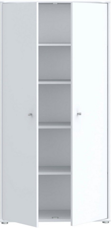 FORTE Schuhschrank Tempra, Mehrzweckschrank, 2 Türen, Einlegeböden, Höhe 149,5,5 cm Breite 73,7 cm – Bild 3 von 5