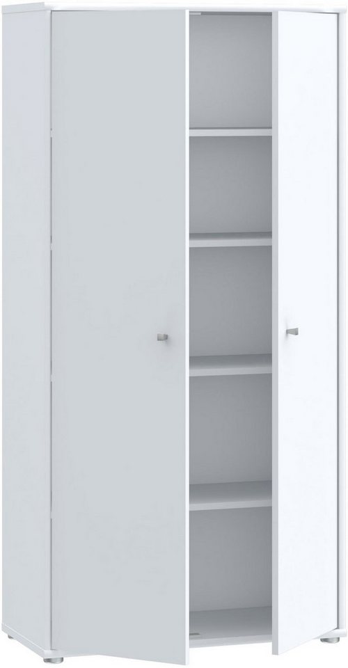 FORTE Schuhschrank Tempra, Mehrzweckschrank, 2 Türen, Einlegeböden, Höhe 149,5,5 cm Breite 73,7 cm – Bild 4 von 5