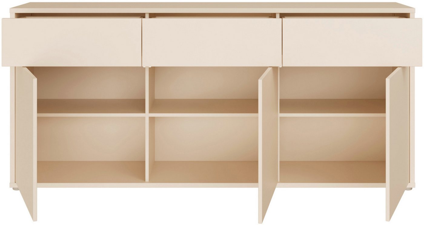FORTE Sideboard Alice Springs, Sideboard, Breite 184,2 cm, viel Stauraum, Schubkästen mit Vollauszug, Push to open, grifflos – Bild 4 von 5