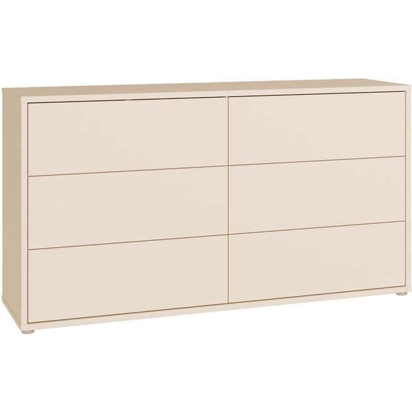 FORTE Sideboard Alice Springs, Kommode mit 6 Schubkästen, Breite 154,5cm, Schubkästen mit Vollauszug, grifflos,Push to open, Stauraum