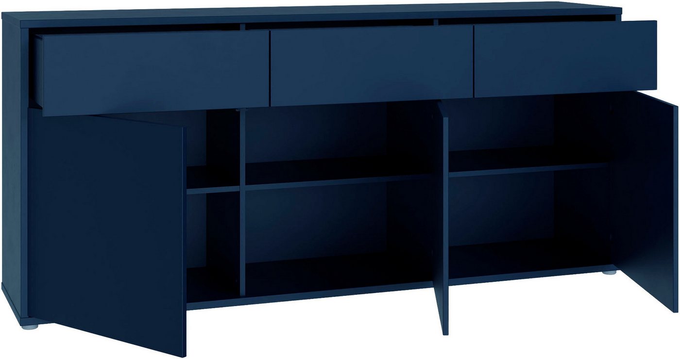 FORTE Sideboard Alice Springs, Sideboard, Breite 184,2 cm, viel Stauraum, Schubkästen mit Vollauszug, Push to open, grifflos – Bild 4 von 5