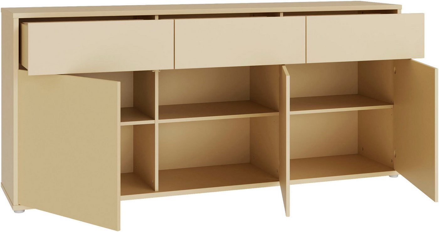 FORTE Sideboard Alice Springs, Sideboard, Breite 184,2 cm, viel Stauraum, Schubkästen mit Vollauszug, Push to open, grifflos – Bild 4 von 5