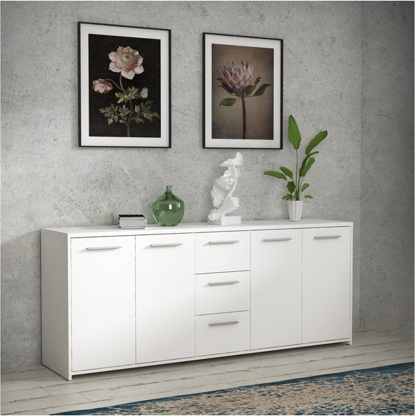 FORTE Sideboard Sideboard, 180 cm Breit, 3 Schubkästen, viel Platz