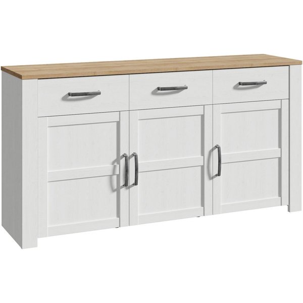 FORTE Sideboard Bohol, Sideboard, Soft-Close, Stauraum, B/H/T 166,1/87/42cm, 3 Türen, 3 SK