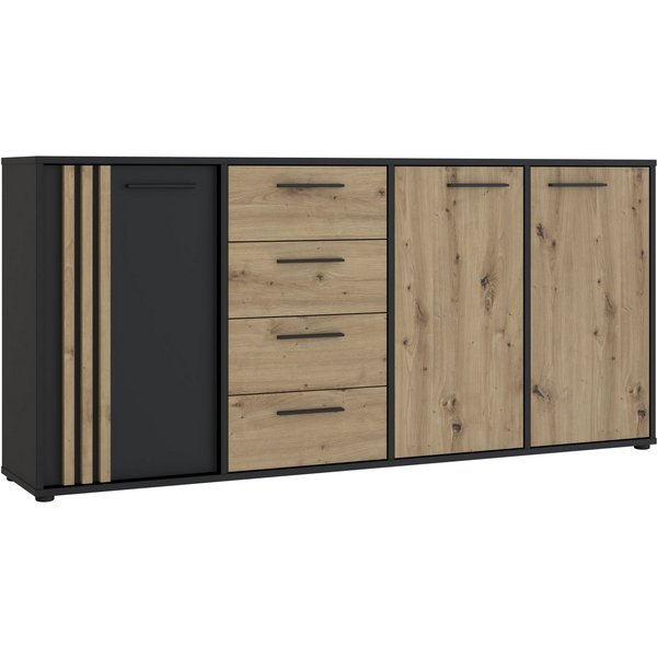 FORTE Sideboard Cardigan, Sideboard, 2 farbig, Stauraum, Schubkasten, Soft Close,Breite 179,4cm