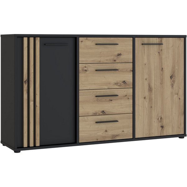 FORTE Sideboard Cardigan, Sideboard, 2 farbig, Stauraum, Schubkasten, Soft Close,Breite 142,6cm