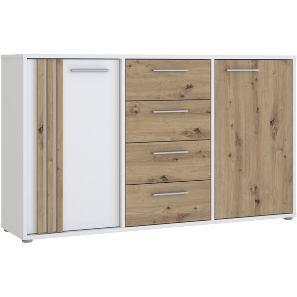 FORTE Sideboard Cardigan, Sideboard, 2 farbig, Stauraum, Schubkasten, Soft Close,Breite 142,6cm