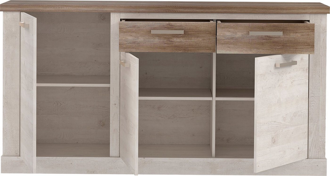 FORTE Sideboard Duro, mit Türen und Schubladen, im Landhausstil, Breite 172,2 cm – Bild 4 von 5
