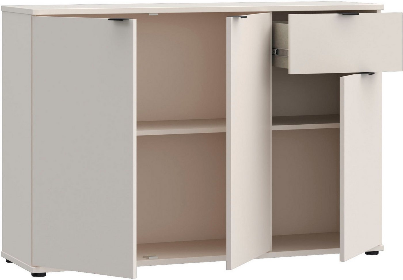 FORTE Sideboard Ganymede, Sideboard, Stauraum, Schublade, Metallgriffe, 4 Dekore, Breite 119,8cm – Bild 4 von 5
