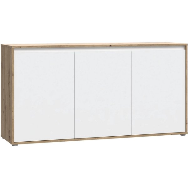 FORTE Sideboard Kommode groß Breite ca 152 cm (B/H/T 152,3/78,5/42 cm), grifflose Front, viel Stauraum