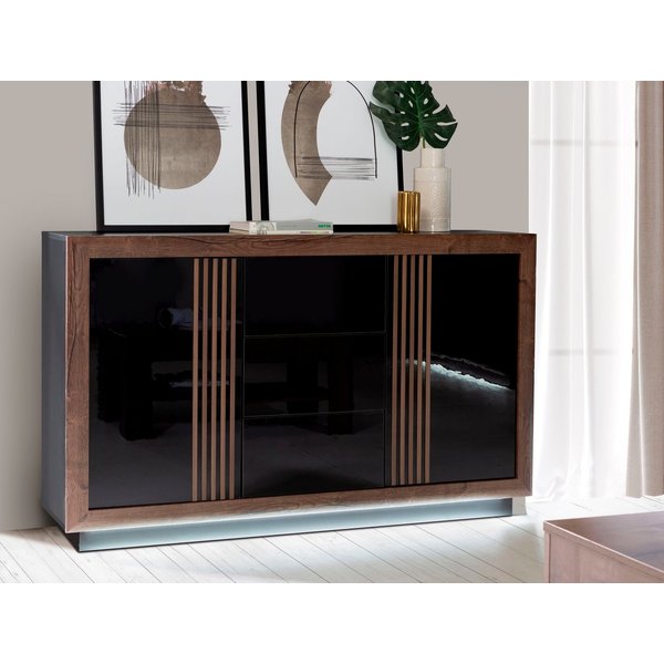 FORTE Sideboard Savona, Breite 162 cm, inkl. Sockelbeleuchtung