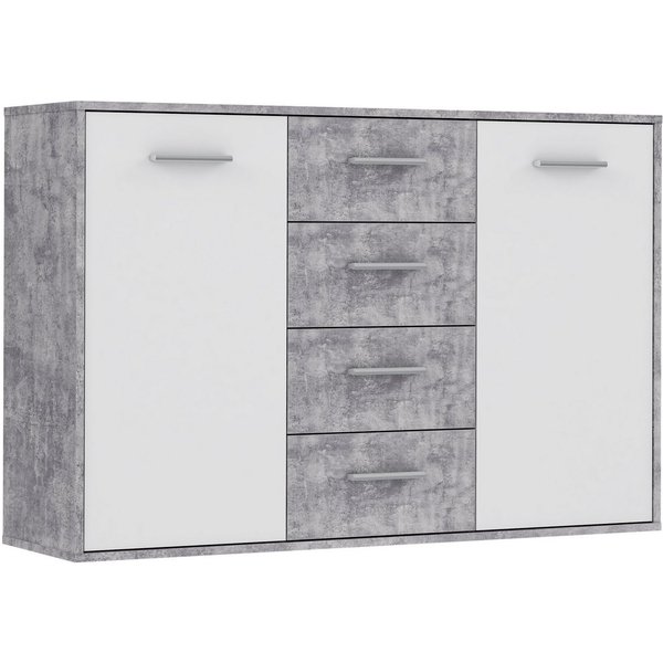 FORTE Sideboard Sideboard, verschiedene Dekore, Schubkästen, B/H/T 122,6/81,7/34,2 cm, Stauraum