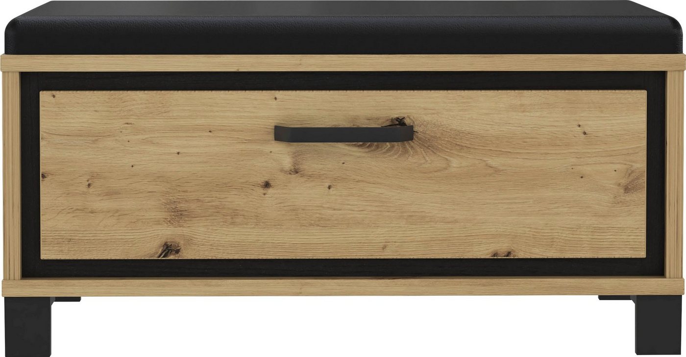FORTE Sitzbank Trondheim, Breite ca. 90 cm, inkl. Sitzauflage – Bild 3 von 5
