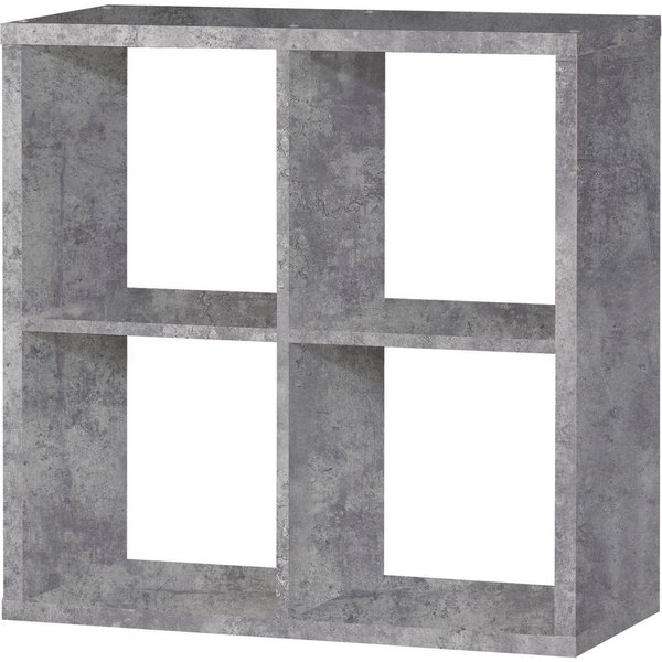 FORTE Standregal Mauro, Fachgröße 33x33cm, 4 Fächer