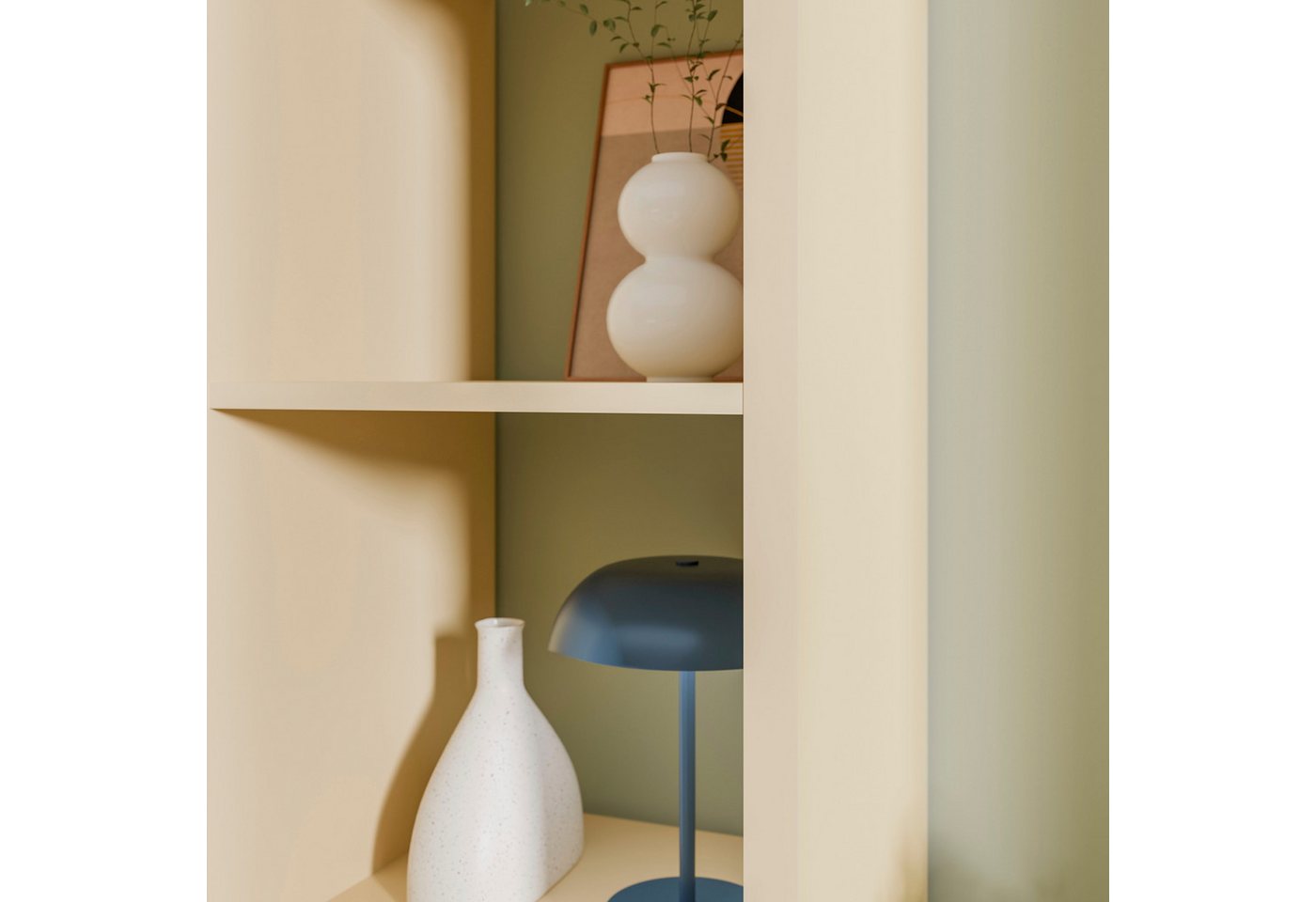 FORTE Standregal Mauro, FSC®-zertifiziert, Fachgröße 33x33cm, 4 Fächer – Bild 5 von 5