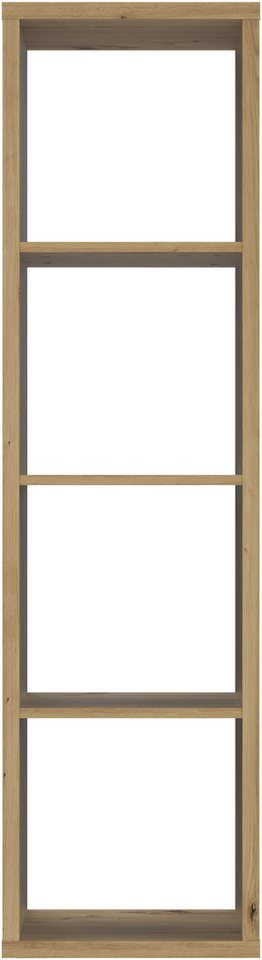 FORTE Standregal Mauro, FSC®-zertifiziert, Fachgröße 33x33cm, 4 Fächer – Bild 3 von 5