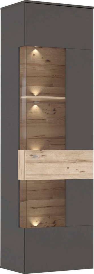 FORTE Vitrine Como Vitrine, Glastüre, LED Beleuchtung, Soft Close Linksanschlag – Bild 3 von 5