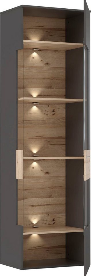 FORTE Vitrine Como Vitrine, Glastüre, LED Beleuchtung, Soft Close Linksanschlag – Bild 4 von 5