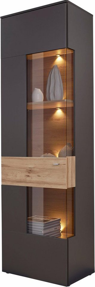 FORTE Vitrine Como Vitrine, Glastüre, LED Beleuchtung, Soft Close Linksanschlag – Bild 2 von 5