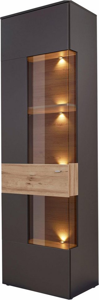 FORTE Vitrine Como Vitrine, Glastüre, LED Beleuchtung, Soft Close Linksanschlag – Bild 3 von 5