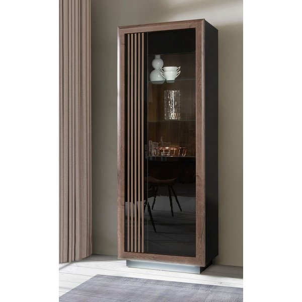 FORTE Vitrine Savona Höhe 197 cm, inkl. Sockelbeleuchtung