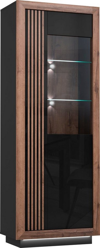 FORTE Vitrine Savona Höhe 197 cm, inkl. Sockelbeleuchtung – Bild 4 von 5