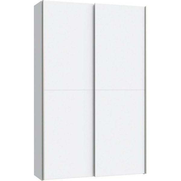 FORTE Wäscheschrank Ozzula, Mehrzweckschrank, Schwebetürenschrank, Garderobenschrank (B/H/T ca. 120/190,5/42cm, 2 Türen, 6 Einlegeböden) FSC® zertifiziert, vari