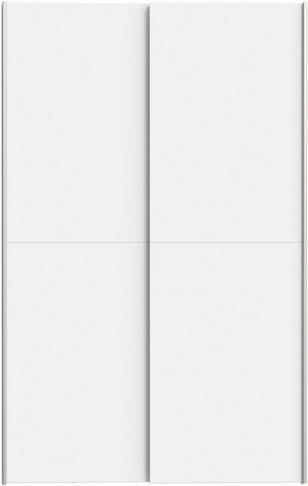 FORTE Wäscheschrank Ozzula, Mehrzweckschrank, Schwebetürenschrank, Garderobenschrank (B/H/T ca. 120/190,5/42cm, 2 Türen, 6 Einlegeböden) FSC® zertifiziert, vari – Bild 3 von 5