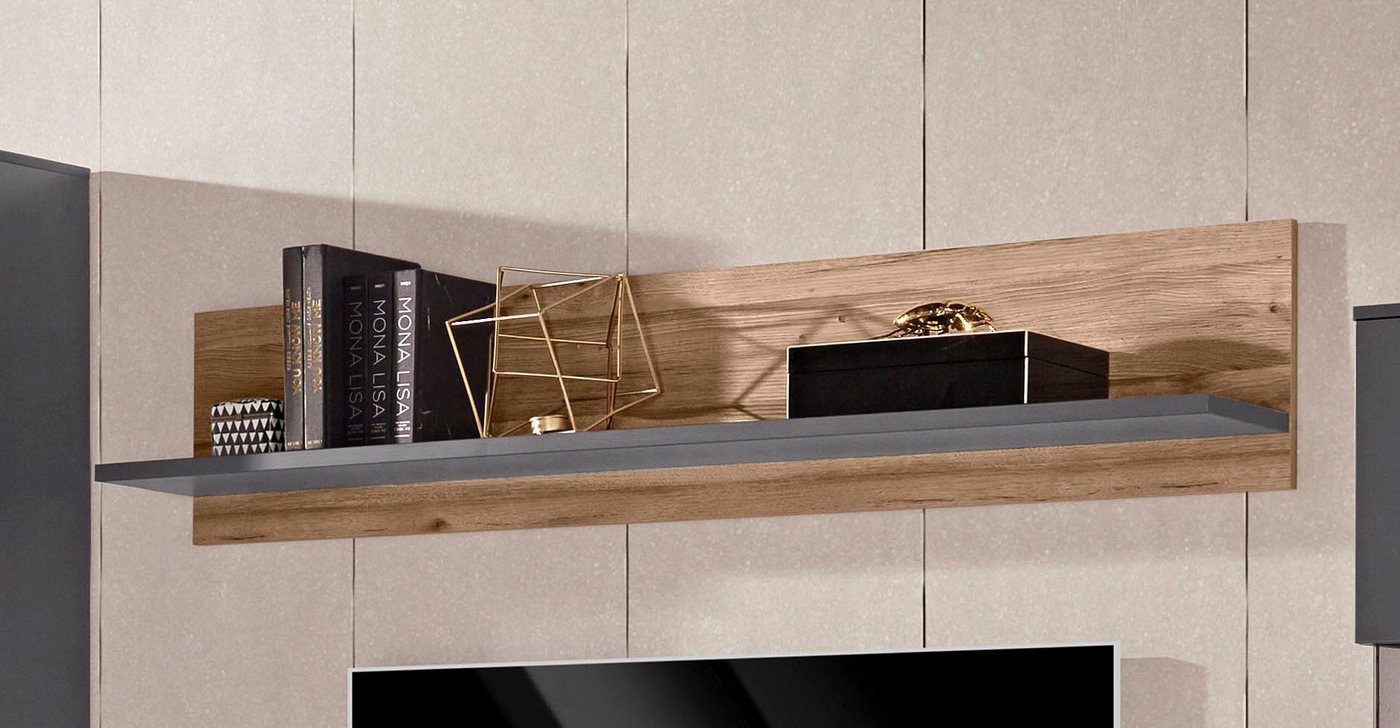 FORTE Wandboard Como, Wandregal, zweifarbig,klare Linien, einfache Montage – Bild 2 von 5