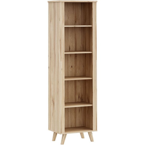 FORTE Wandregal Vankka Regal, Regal, Holzfüße, 5 offene Fächer, Einlegeböden variabel einsetzbar