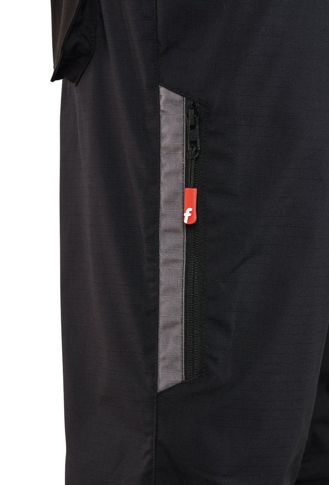 fortis Arbeitsbundhose Damen-Cargohose Performance schwarz/grau – Bild 4 von 5