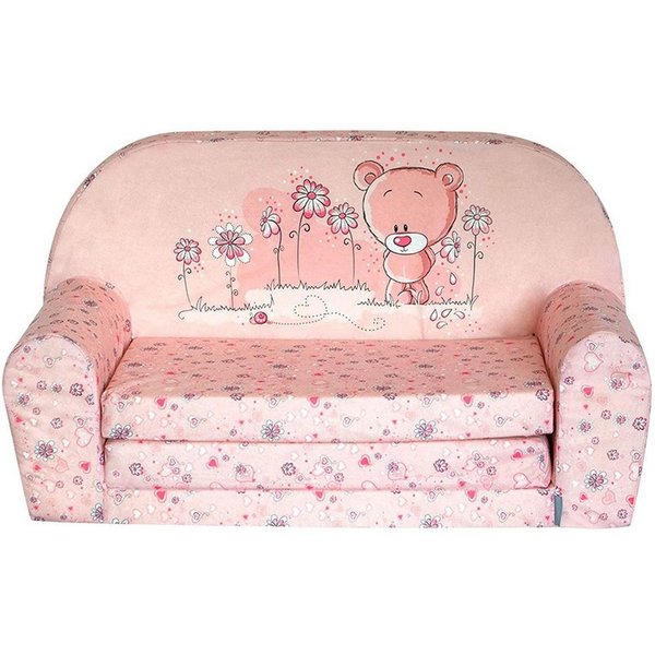 FORTISLINE Kindersitzgruppe Kindersofa "MINI" Kindercouch zum Aufklappen W386