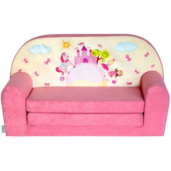 FORTISLINE Kindersitzgruppe Kindersofa "MINI" Kindercouch zum Aufklappen W386