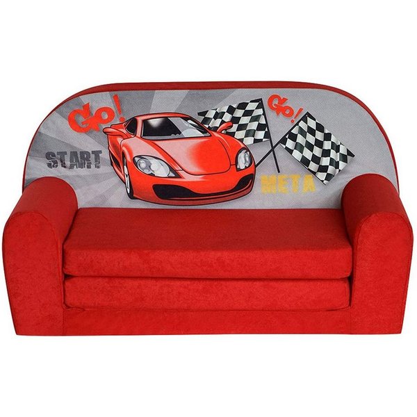 FORTISLINE Kindersitzgruppe Kindersofa "MINI" Kindercouch zum Aufklappen W386