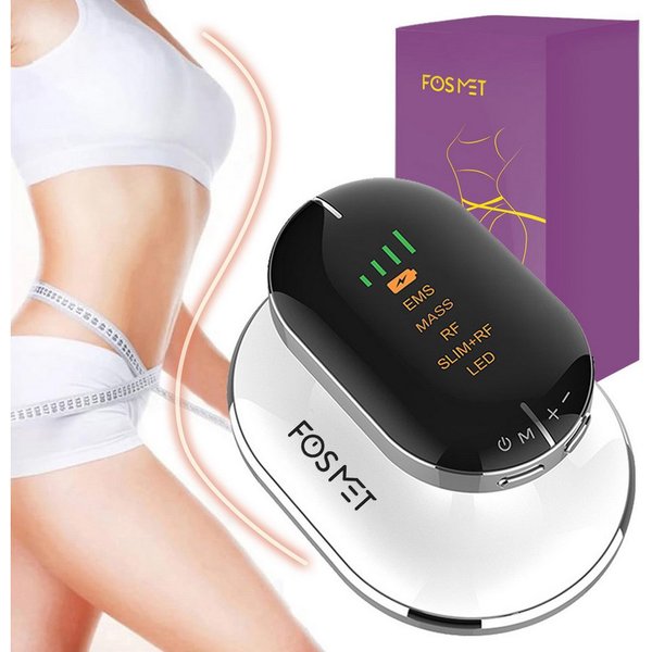 FOSMET Massagegerät EMS Anti-Cellulite Massagegerät mit RF & LED, Körperformung, Ultraschall Massagegerät für Körperpflege & Konturenverfeinerung