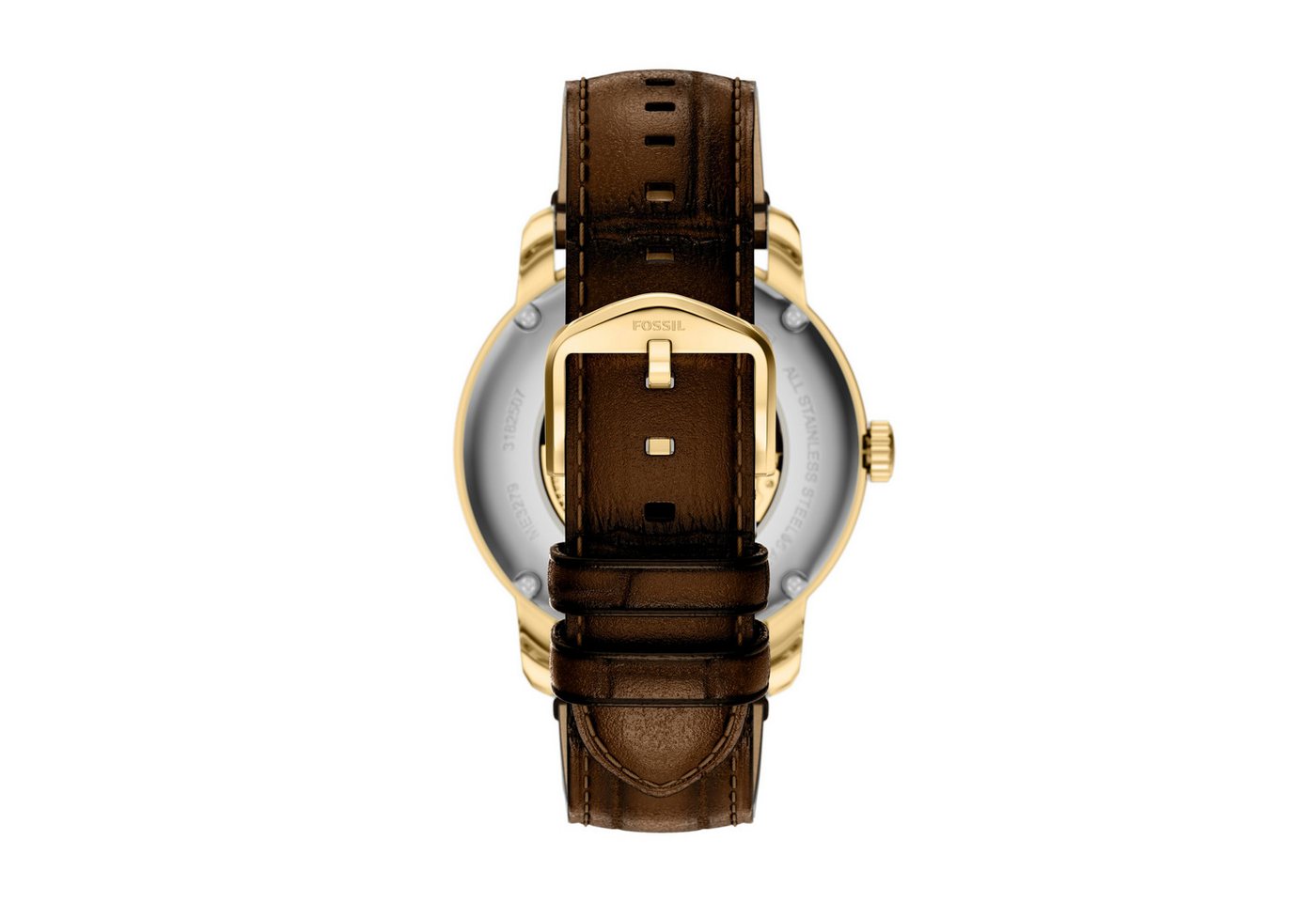 Fossil Automatikuhr HERITAGE ME3279, Armbanduhr, Herrenuhr, Mechanische Uhr, Lederarmband, analog – Bild 3 von 5