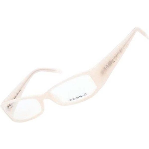 Fossil Brillengestell Korrektionsfassung Brille Kunststoff Beige 49/15/135 - OF2057114, Kunststoff, mit Glitzersteine