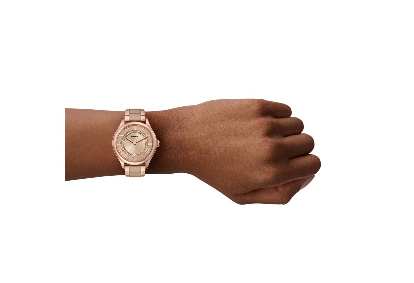 Fossil Quarzuhr GILMORE CE1133, Armbanduhr, Damenuhr, analog, Tag – Bild 4 von 4